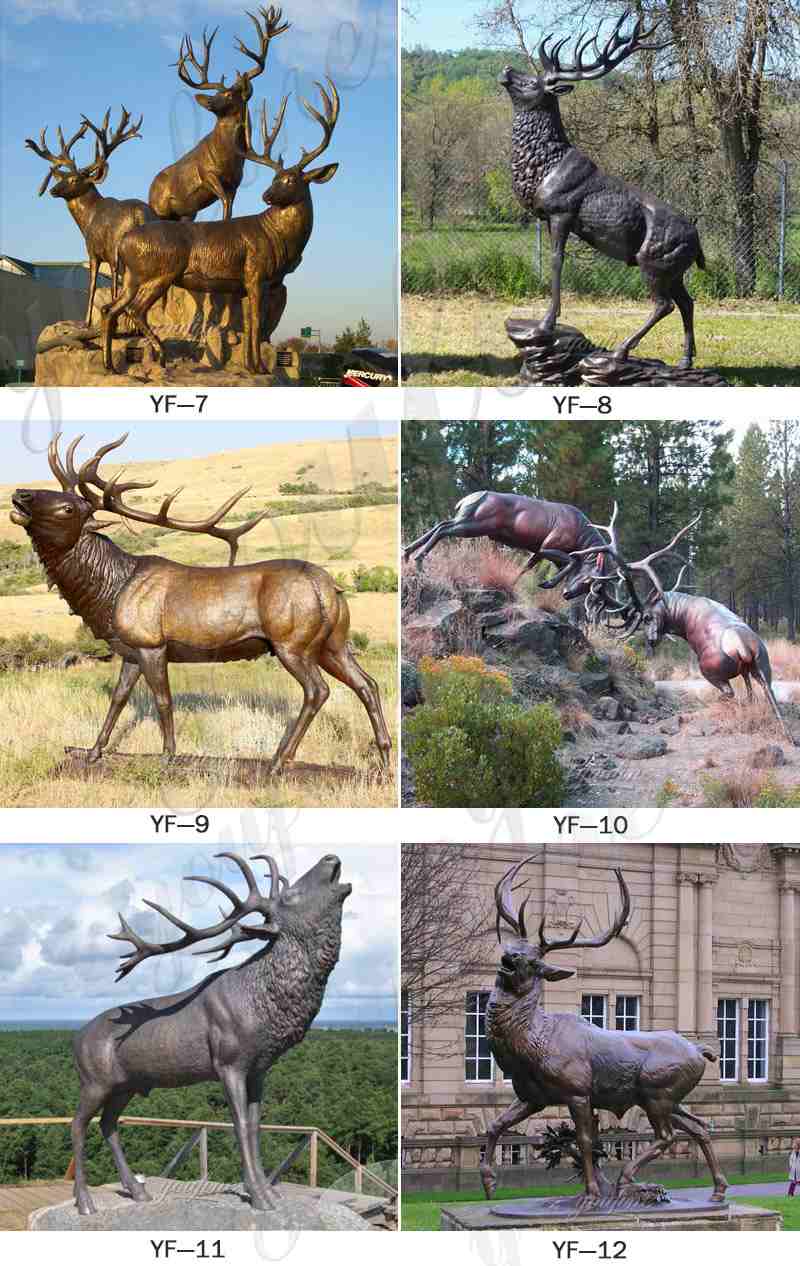 bronze deer statue (2)