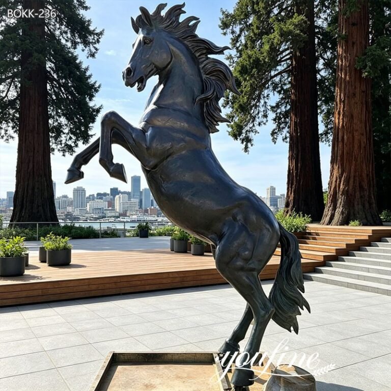 life size bronze horse statue outdoor