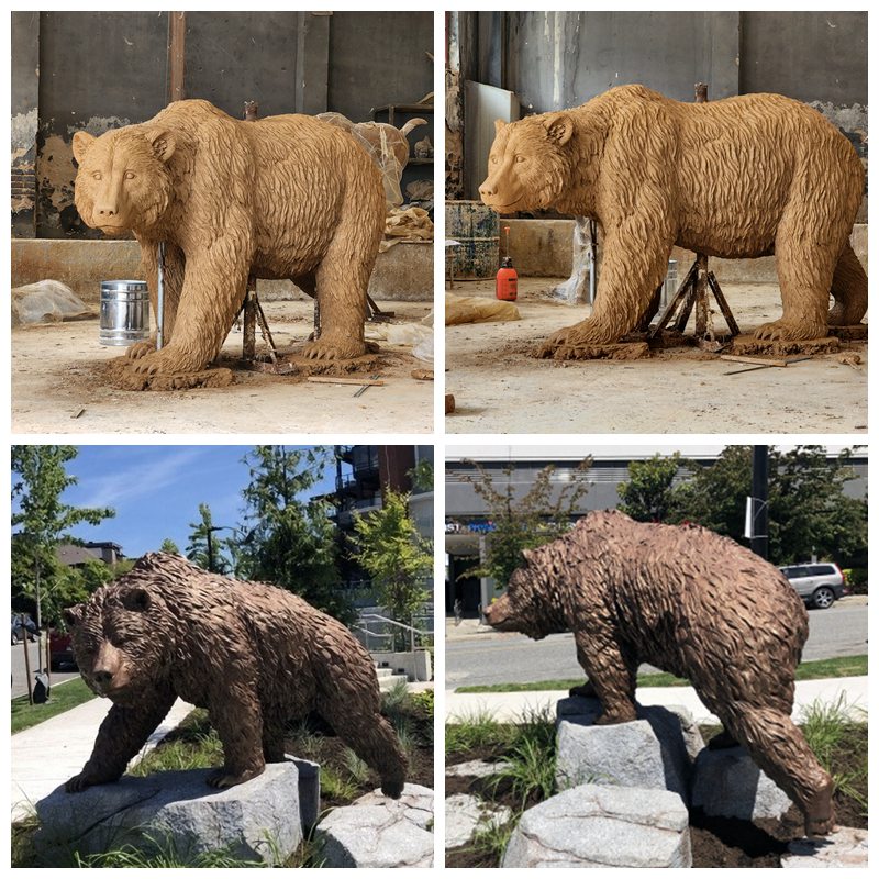 bronze bear statue (2)