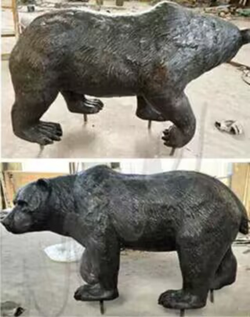 bronze bear statue (3)