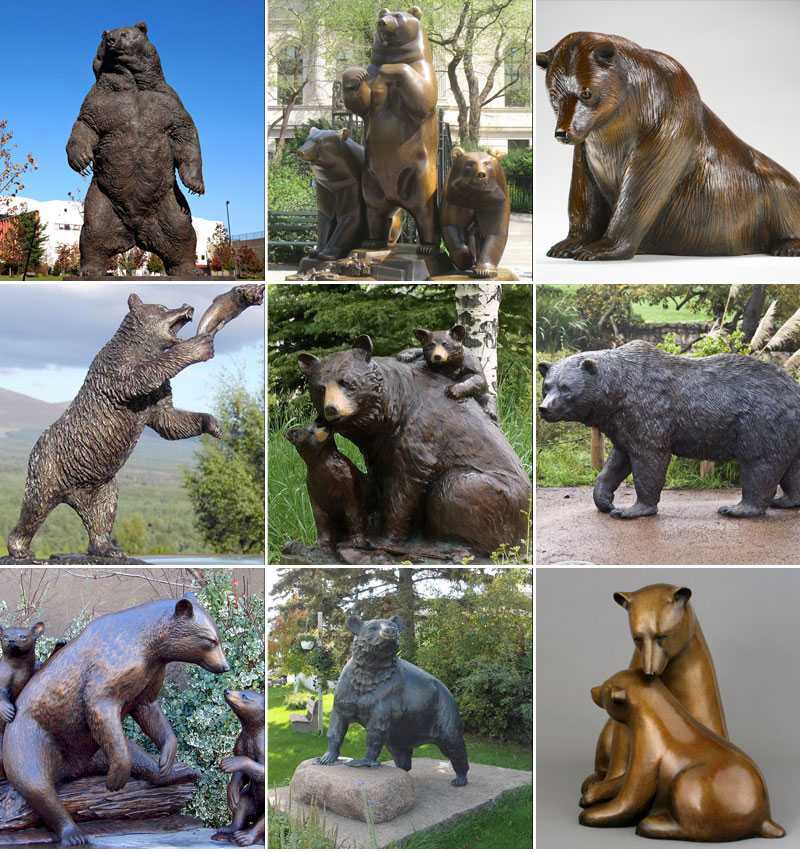 bronze bear statue (4)