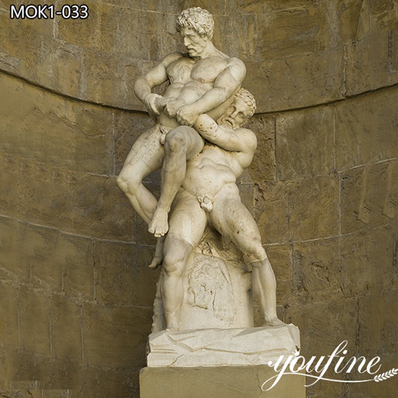 Famous Marble Hercules and Antaeus Statue Replica MOK1-033