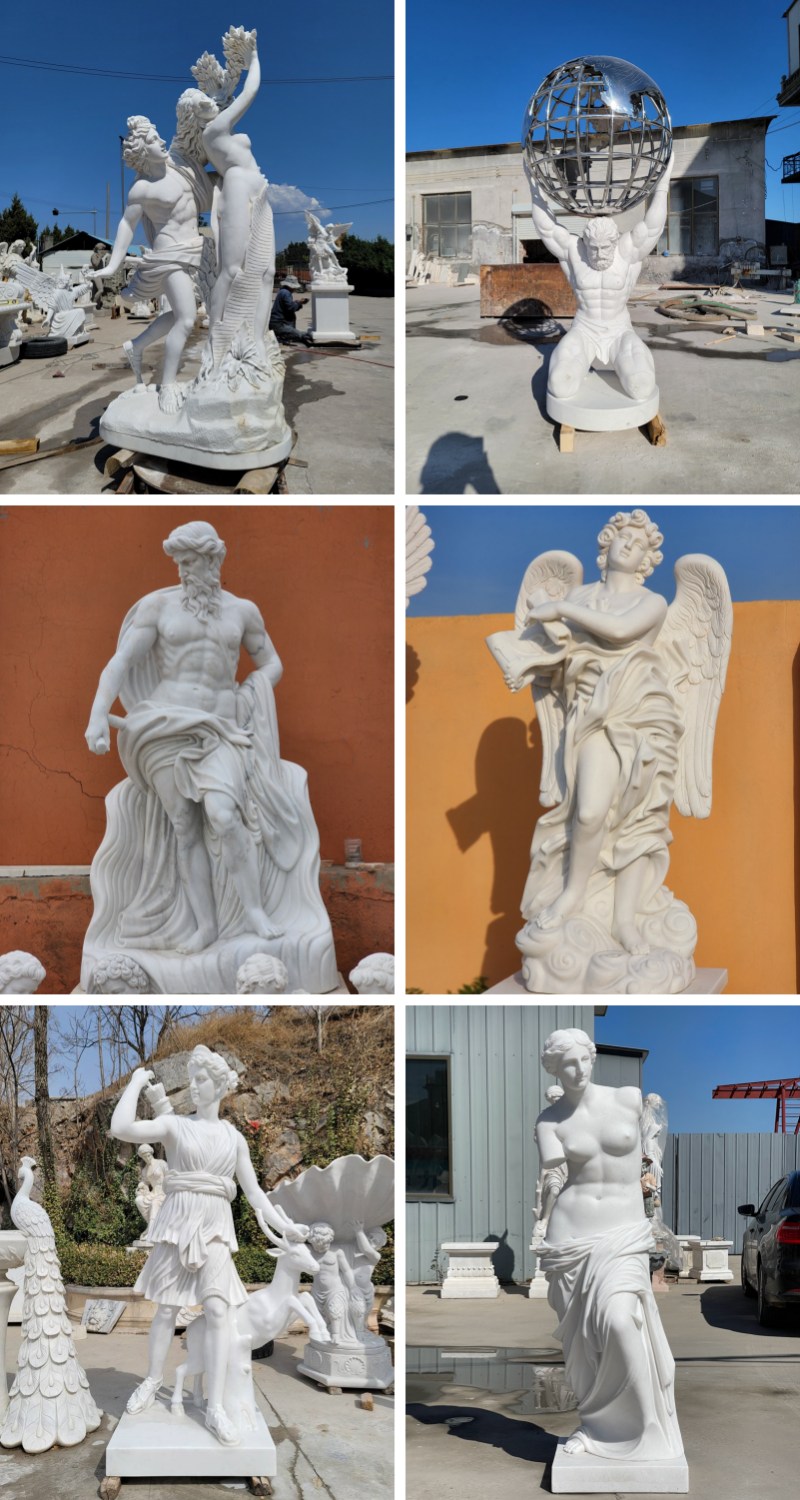 more marble statues