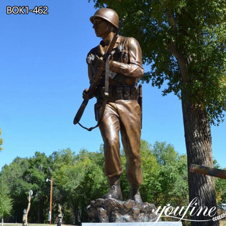 Life Size Bronze Military Statue for Outdoor BOK1-462