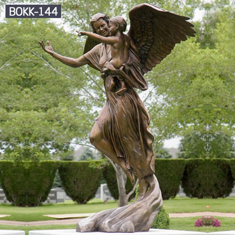 bronze angel statue