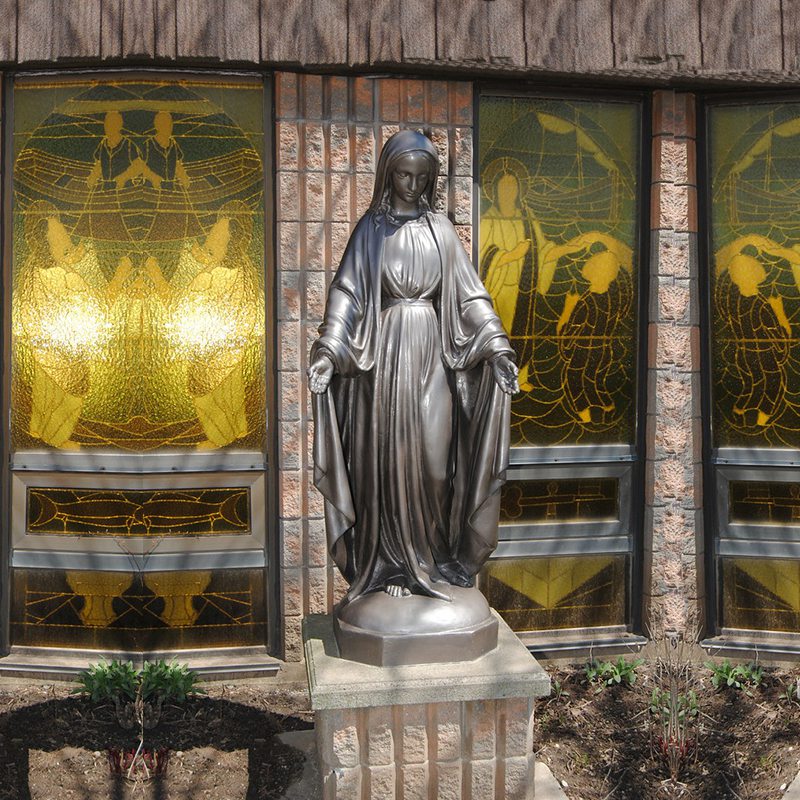 bronze Virgin Mary statue (1)