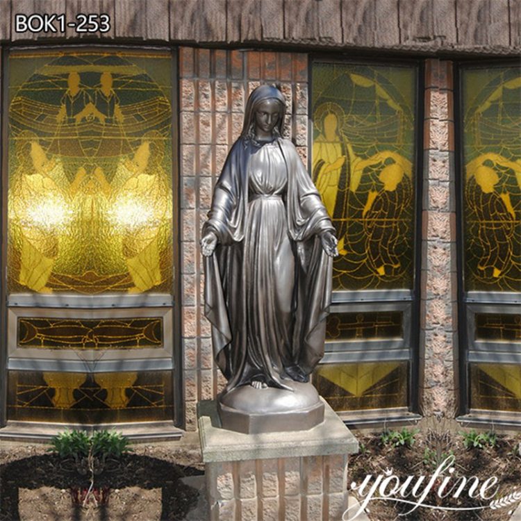 Blessed Bronze Virgin Mary Statue for Sale BOK1-253
