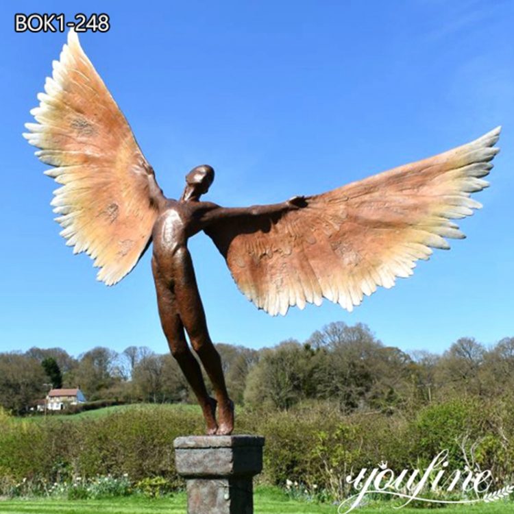 Modern Custom Bronze Angel Statue with Wings BOK1-248