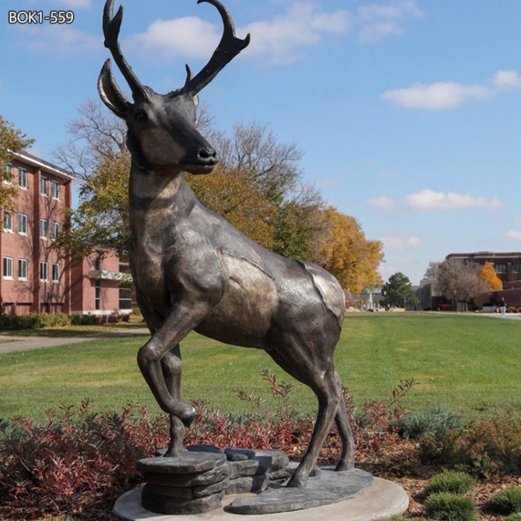 Life Size Bronze Antelope Sculpture for Garden BOK1-559