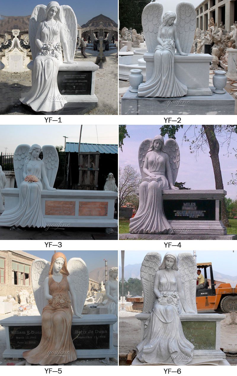 more angel tombstones