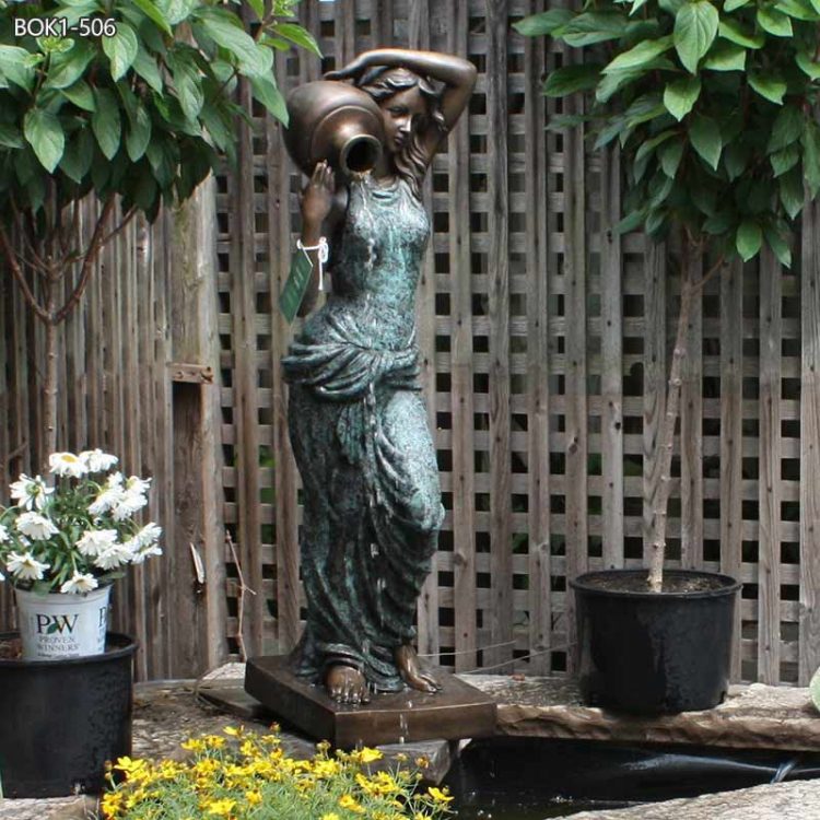 Life Size Bronze Water Fountain Statue for Home BOK1-506