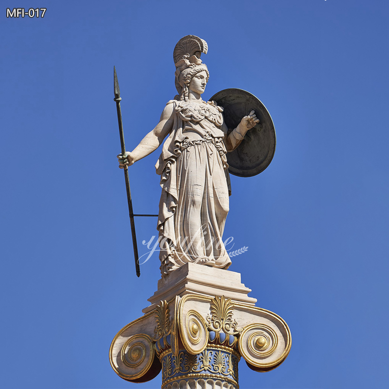 Famous Greek Goddess of Wisdom Athena Marble Sculpture