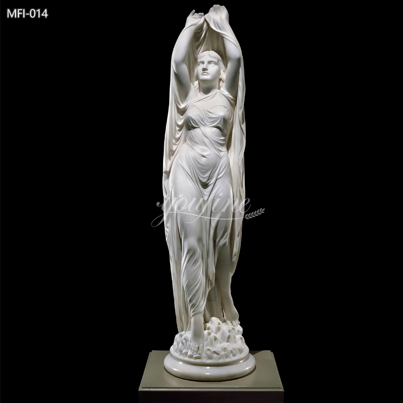 Famous Natural Female Veiled Marble Sculpture for Sale BFI-014