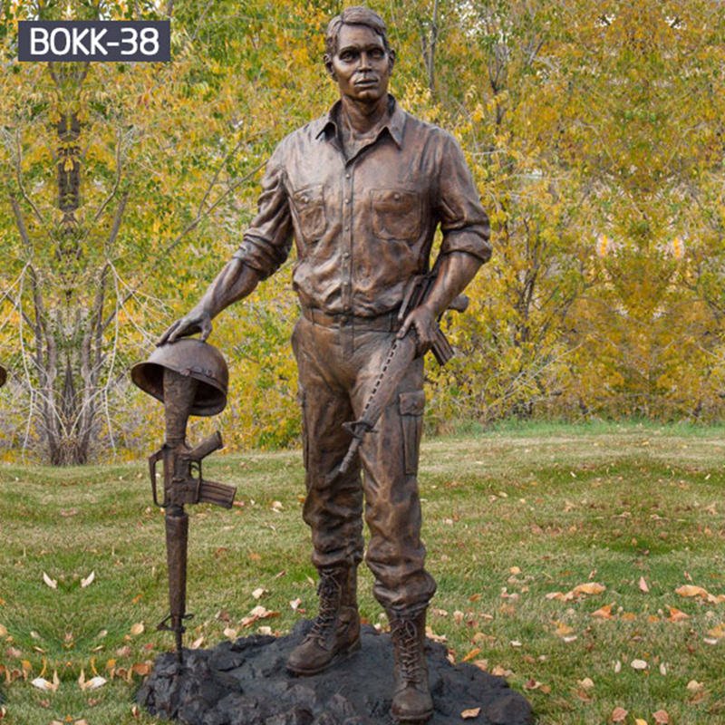 Custom Outdoor Bronze Vietnam Soldier Statue Supplier