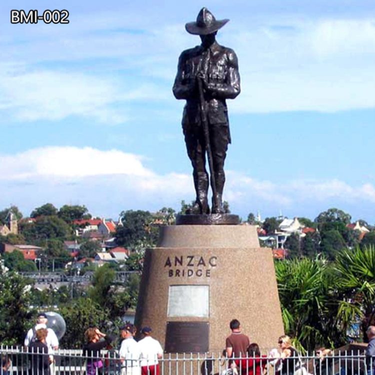 Custom Bronze Anzac Soldier Statue for Sale