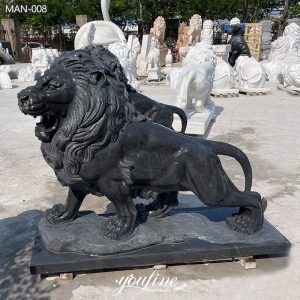 black lion statues (2)