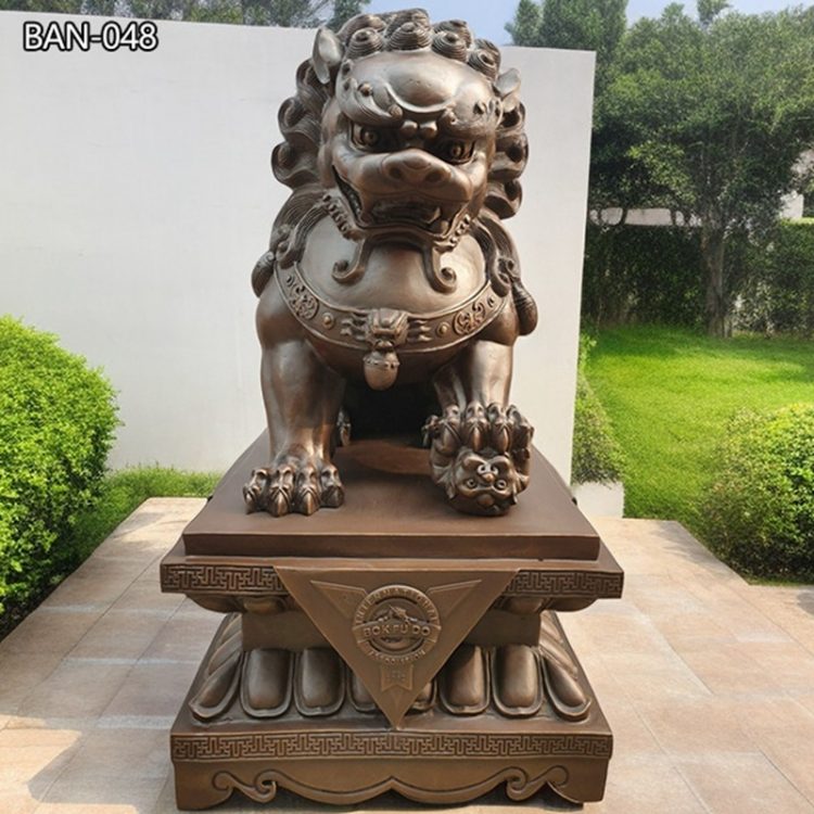 High-quality Outdoor Bronze Foo Dogs Antique for Sale