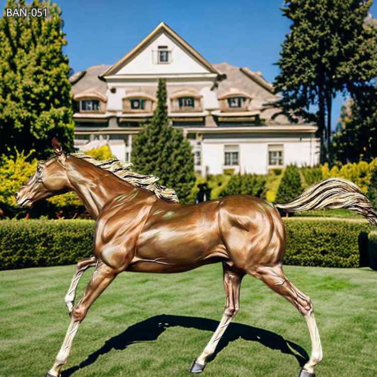 Life Size Vintage Bronze Horse Statue for Sale