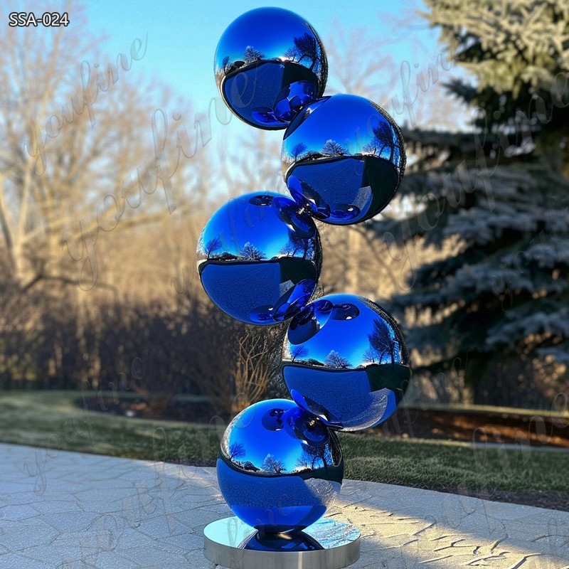 outdoor metal ball sculpture (1)