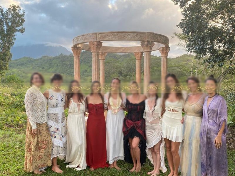 Sunset Red Marble gazebo Feedback