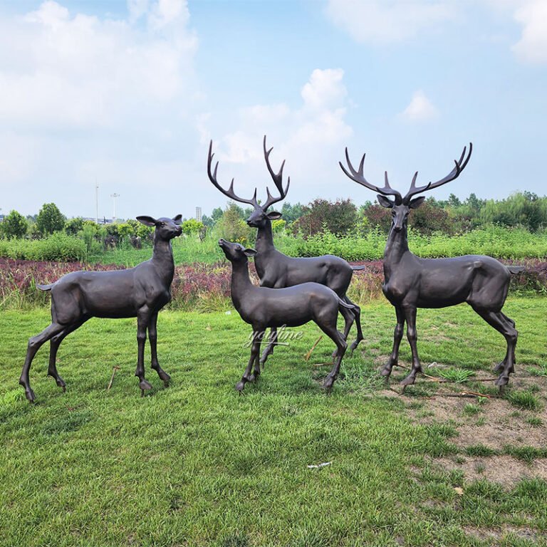 bronze deer