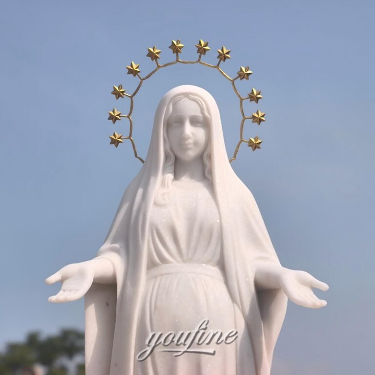 pregnant mary marble statue3