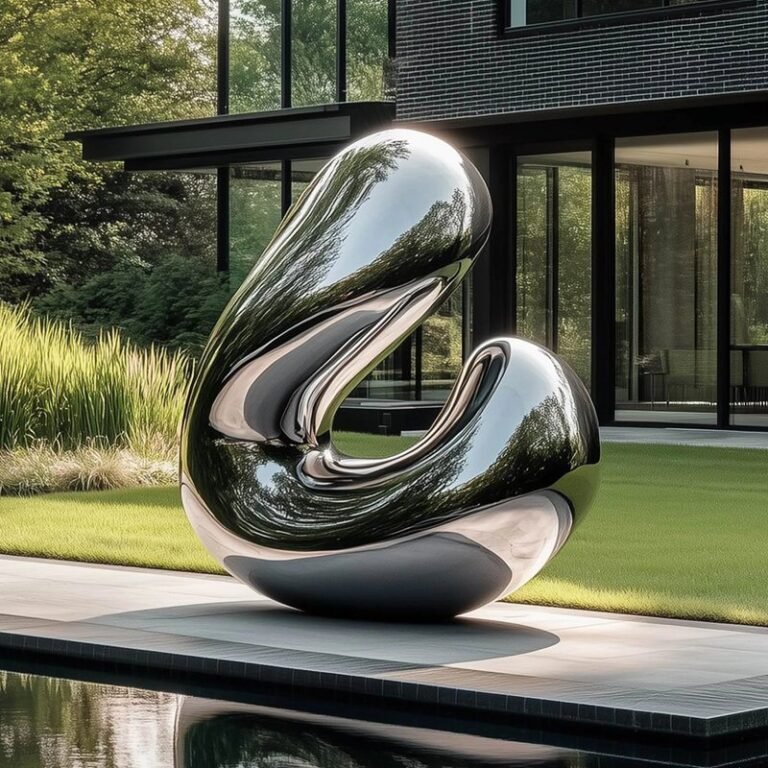 satinless steel statue1