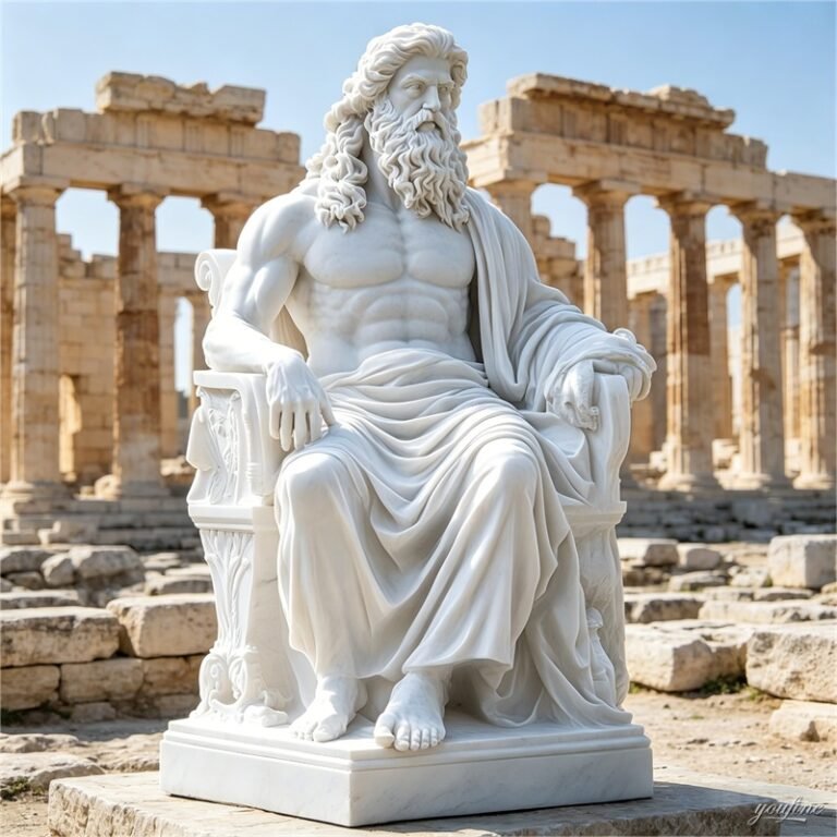 marble Zeus greek god statue1