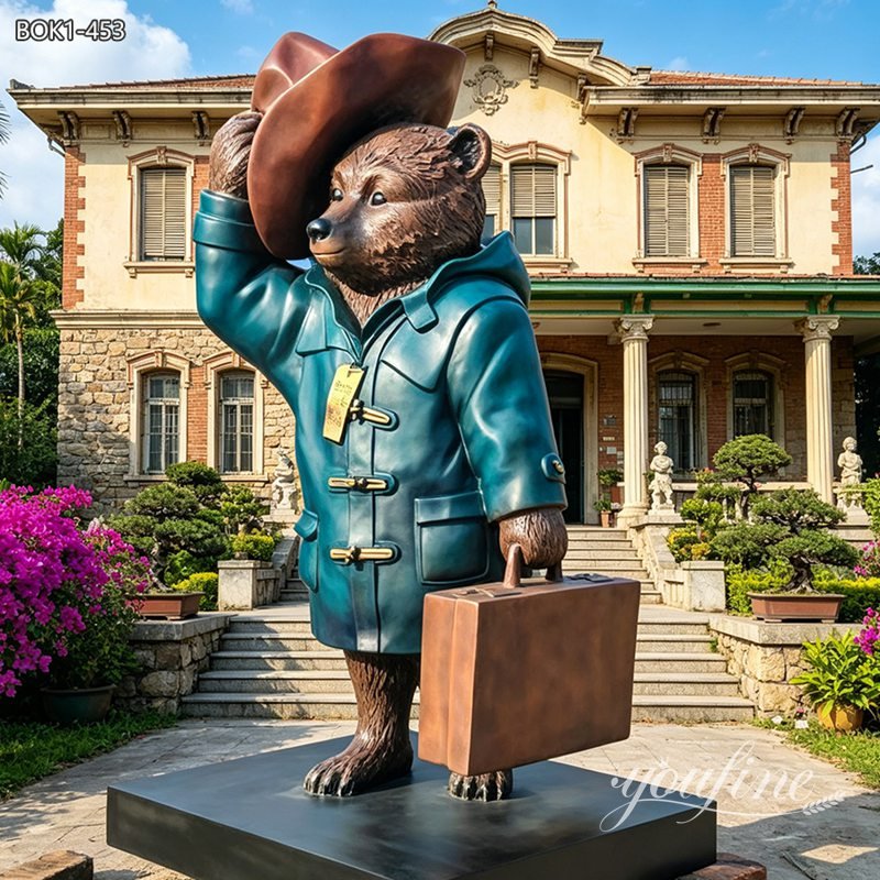standing paddington bear for garden