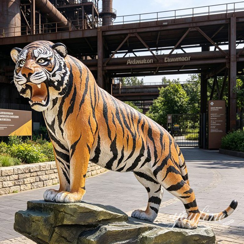 Tiger statue outdoor for zoo