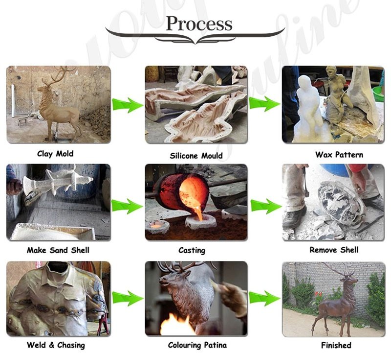 bronze-deer-statue-casting