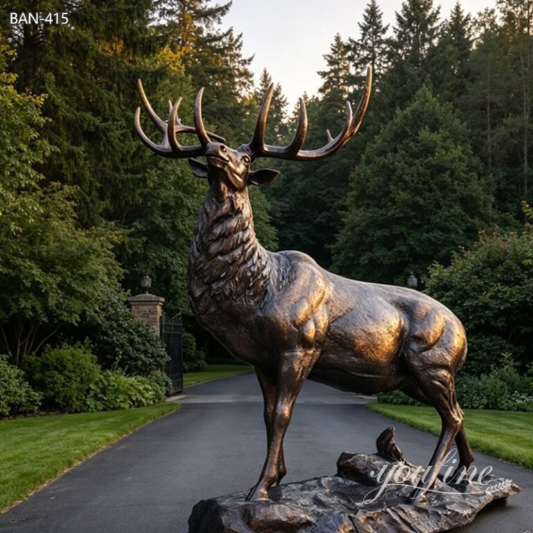 large outdoor deer statue for farm
